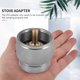 thumbnail image 3 of Camping Stove Adapter 1LB Propane Small Tank Input and a Lindal Valve EN417 Output Outdoor Cylinder LPG Canister Convert, 3 of 5