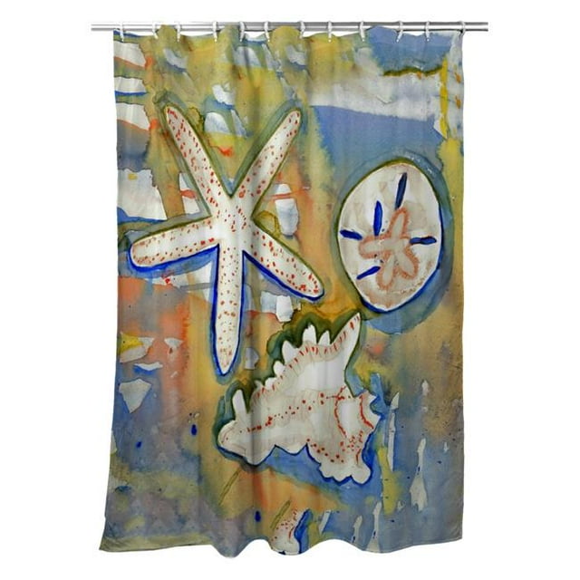 Betsy Drake SH603 Rideau de Douche 70 x 72 Po. Trésors de Plage