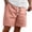 pink, variant on Puztloy Men’s Linen Shorts Casual Lightweight Shorts,Elastic Waist Drawstring Shorts with Pockets for Summer Beach Vacation
