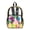 Tie Dye Pattern, variant on Whosucclay Colorful Bow with Scales 17 Inch Travel Bag, Side Pockets Clear Backpack, Wide Shoulder Straps Front Pocket Daypack for Elementary High School
