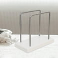 thumbnail image 6 of Tongina Napkin Holder Tissue Dispenser Stand Desktop Ornament Metal Freestanding Tissue Holder for Restaurant Dining Room Cafe Picnic White, 6 of 8
