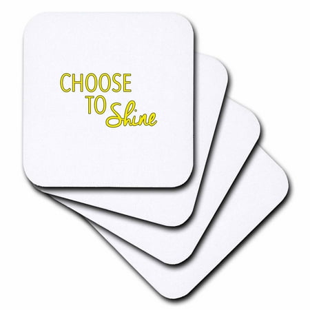 

Choose To Shine Yellow set of 8 Coasters - Soft cst-306125-2
