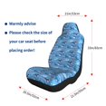 thumbnail image 4 of Naloa Blue Fish Car Seat Covers 2PCs Front Car Seat Covers Universal fit for Most Cars SUVs and Trucks - 1, 4 of 5