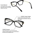 thumbnail image 2 of Gafas de sol con montura de ojo de gato y lentes transparentes para mujer B2440, 2 of 5
