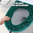 thumbnail image 3 of Toilet Seat Cover for Bathroom, Toilet Seat Cushion Covers Soft Thicker Warmer Washable Toilet Seat Cover Pads with Zipper Home Reusable (Mint Green), 3 of 6