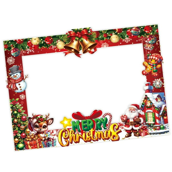 Tizuqe Festival DIY Christmas Decoration Set Photo Frames For Kids Crafts Office Celebration And Social Media Content