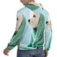thumbnail image 6 of Lsque Dog Wrapped in Towel Pattern Casual Men's Hoodie,Hooded Sweatshirt with Kangaroo Pocket,Pullover Hoodie-Medium, 6 of 7