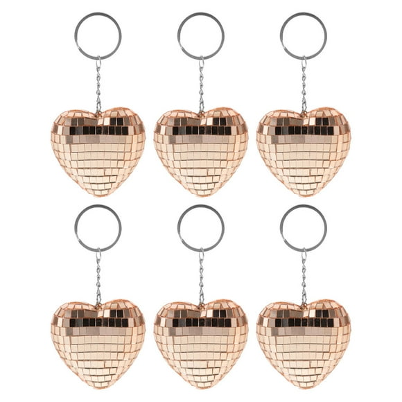 SEWACC 6pcs Small Mirror Disco Ball Pinata Bag Pendant for Parties and Decorations
