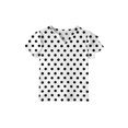 thumbnail image 6 of Dwellite Girls' V-Neck T-Shirts 3-13 Years Short Sleeve Cute Summer Tee Shirts Baggy Plain Soft Tops White 110, 6 of 6
