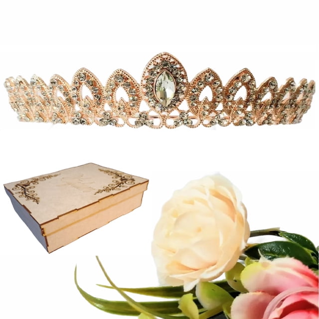 TIARA CORONA TOCADO PEINETA NOVIA XV BODA COMUNIÓN PRINCESA NIÑA M0023 GENÉRICA CUSTOM TIAIMOR0015