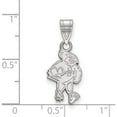 thumbnail image 2 of Sterling Silver Rh-Plated Logoart Iowa State University Medium Pendant (23 X 10) Made In United States ss017ias, 2 of 5