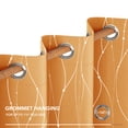 thumbnail image 3 of Deconovo Silver Printed Blackout Curtains - 2 Panels, Wave Dots Pattern, Grommet Top, 42"x45", Thermal Insulated Drapes for Bedroom & Living Room, Orange Flame, 3 of 7