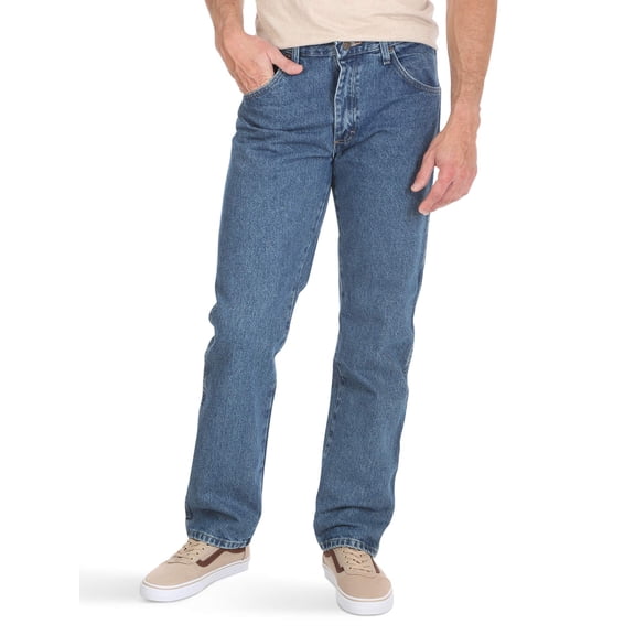 Wrangler Mens 40x29 Regular-Fit Straight Leg Flex Jeans