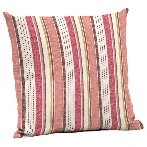 Mainstays Coral Dot Stripe 24" Outdoor Patio Deep Seat Pillow Back