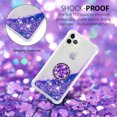 thumbnail image 3 of Funda para iPhone 11 PRO MAX con Brillo Líquido Flotante, Purpurina, Parachoques y Anillo Giratorio Soporte, 3 of 5