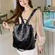 thumbnail image 4 of Nueva mochila para mujer, mochila de cuero suave de alta calidad, bolsas de viaje escolares para niñas, mochila de viaje antirrobo de gran capacidad, 4 of 5