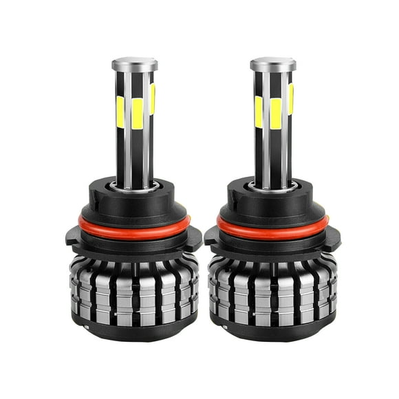 Led Headlight Bulb Kit 9007 Hb5 6000k 360-degree 6 Sides Bulbs Low Beam Compatible ForF-250 F-350