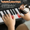 thumbnail image 5 of iMeshbean 61 Key Digital Light Up Music Piano Keyboard Headphones Microphone w/Piano Stand, 5 of 11