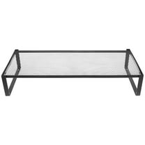 OUNONA Raindrops 1 Set Metal Monitor Riser for Desk with Laptop Stand Storage Shelf Modern Desktop Organizer for Office