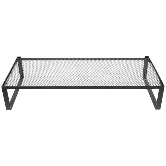 OUNONA Raindrops 1 Set Metal Monitor Riser for Desk with Laptop Stand Storage Shelf Modern Desktop Organizer for Office