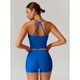 thumbnail image 2 of Two Piece Workout Sets for Women Sports Bra Tank Top High Waist Booty Lifting Shorts Gym Yoga Active Wear Outfits, 2 of 10