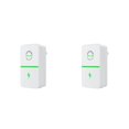 thumbnail image 1 of Advancent Stop Watt Energy Saver Electrodomésticos de plástico para el hogar Dispositivos de ahorro de electricidad Dispositivos de giro lento Reino Unido enchufe 2piezas, 1 of 6