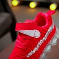 thumbnail image 4 of LoyisViDion Toddler Shoes Clearance Toddler Baby Girls Boys Led Glow Breathable Shoes Kids Flying Knit Sequins Sneakers Red 4-4.5Year, 4 of 9