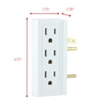 thumbnail image 2 of GE 6-Outlet Side Entry Power Tap, Side Access Adapter, White, 54543, 2 of 5
