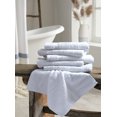 thumbnail image 4 of Cotton Alley 100% Cotton Bath Towel Set 6 Pcs 2 Bath Towels - 2 Face Towels - 2 Wash Cloths - Soft & High Absorbent White, 4 of 5