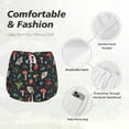 thumbnail image 6 of Lsque Forest Flora and Insects Printed Women's Running Shorts with Liner Pockets,Elastic Quick Dry Workout Athletic Gym Yoga Shorts,Womens High Waist Shorts-Medium, 6 of 9