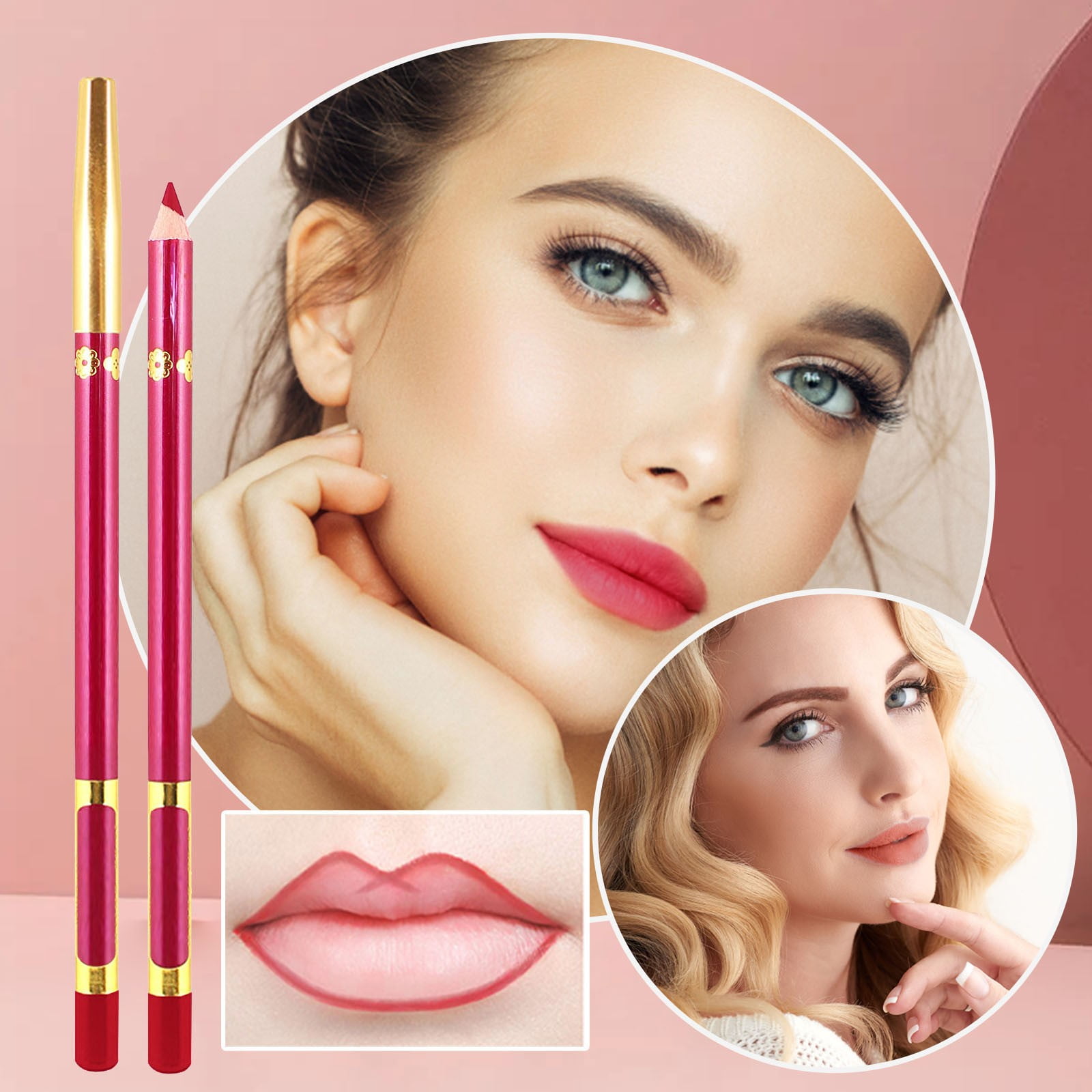 Lip Liner Retractable Doll 10 Cosmetics Eyebrow Lip Gloss with Lights Highly Figu Walnut Lipstick en Natural Lip Color Pigment by Highlighter Geller Lip Scrub Lipstick Lip Stick Bundles And
