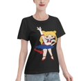 thumbnail image 2 of T-Shirt Basique à Manches Courtes pour Femmes Sailor Moon Édition Q Tsukiha, 2 of 6