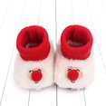 thumbnail image 3 of URMAGIC Baby Boy Girl Indoor Faux Booties Toddler Cartoon Winter Shoes Infant Fleece Slippers, 3 of 5