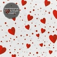 thumbnail image 4 of Valentines Day Shower Curtain Falling Red Love Hearts Shower Curtain for Bathroom Valentines Lovers Couples Romantic Decors,Waterproof Shower Curtain 72x72 Inches with 12 Hooks, 4 of 5