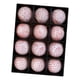 thumbnail image 2 of 12 piezas de adornos navideños de bolas de 8 cm multiusos rústicos para decorar resistentes Rojo Blanco, 2 of 9