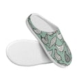 thumbnail image 3 of Fotbe Retro Rooster4 Pattern Women's Fuzzy Curly Fur Memory Foam Loafer Slippers Indoor Outdoor Slippers Winter Home Shoes-40/41, 3 of 7