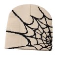 thumbnail image 1 of Youkk Stay Warm And Stylish With Versatile Knit Hat M Winter Essential Spider Web Hats Beige, 1 of 6