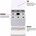 thumbnail image 3 of PinesC 5cm Furniture Risers, 6cm Length Bed Risers, Can Raise 5cm for Sofa, Bed and Wardrobe, White Square, 3 of 5