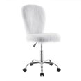 Mainstays Faux Fur Mid-Back Office Chair, White - Walmart.com