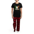 thumbnail image 4 of CafePress - Higgins Skull Women's Dark Pajamas - Women's Short Sleeve Print T-Shirt and Pants Dark Cotton Pajama Set, 4 of 7