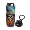 thumbnail image 2 of Yiaed Cartoon Pumpkin Skull Print Sports Insulated Kettle Bottle Reusable Stainless Steel Insulated Cup, Outdoor Portable Casual Stainless Steel Insulation Cup, 2 of 7
