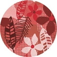 thumbnail image 1 of Ahgly Company Machine Washable Indoor Round Transitional Red Area Rugs, 5' Round, 1 of 7