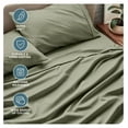 thumbnail image 4 of Full XL Sheet Set Luxury 1800 Ultra-Soft Microfiber 4 Piece Set Bedding for All Seasons Sage, 4 of 9