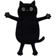 thumbnail image 1 of Almohadilla térmica para microondas Cuckool Black Cat, 17 x 9 cm, para aliviar el dolor, 1 of 6
