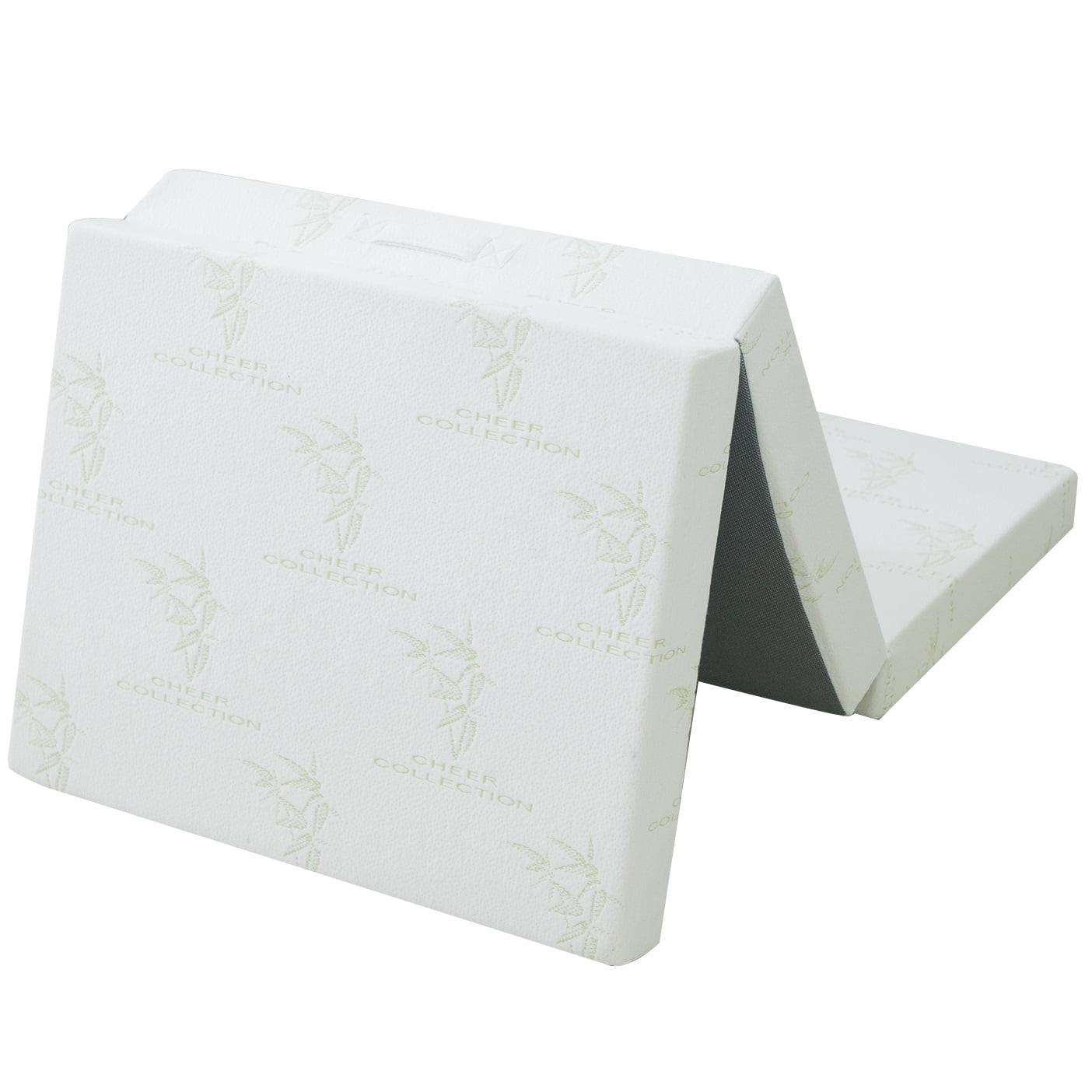 Cheer Collection Ultra Soft Tri-fold Folding Futon ...