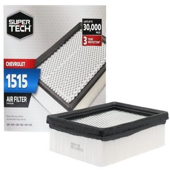 SuperTech 1515 Engine Air Filter, Replacement Filter for GM or Chevrolet