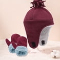 thumbnail image 5 of Autumn and winter children's polar fleece hat hand suit mitten plus velvet gloves, 5 of 5