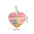 thumbnail image 3 of Adorno Colgante de Corazón de Cerámica | Decoración Colorida de La Amistad con Temática Playera | Regalo para Colgar En El Árbol de Navidad con Impresión a Doble Cara | Recuerdo Duradero para Decorar, 3 of 6
