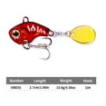 thumbnail image 7 of Jackall Deracoup Tail Spinner 1.06in Spin Tail Jigging Lure US NEW, 7 of 7