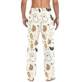 thumbnail image 4 of FORMRS Mens Pajama Pants with Pockets Sleepwear Lounge Bottoms Sizes S-2XL, Halloween Happy Ghosts, 4 of 7